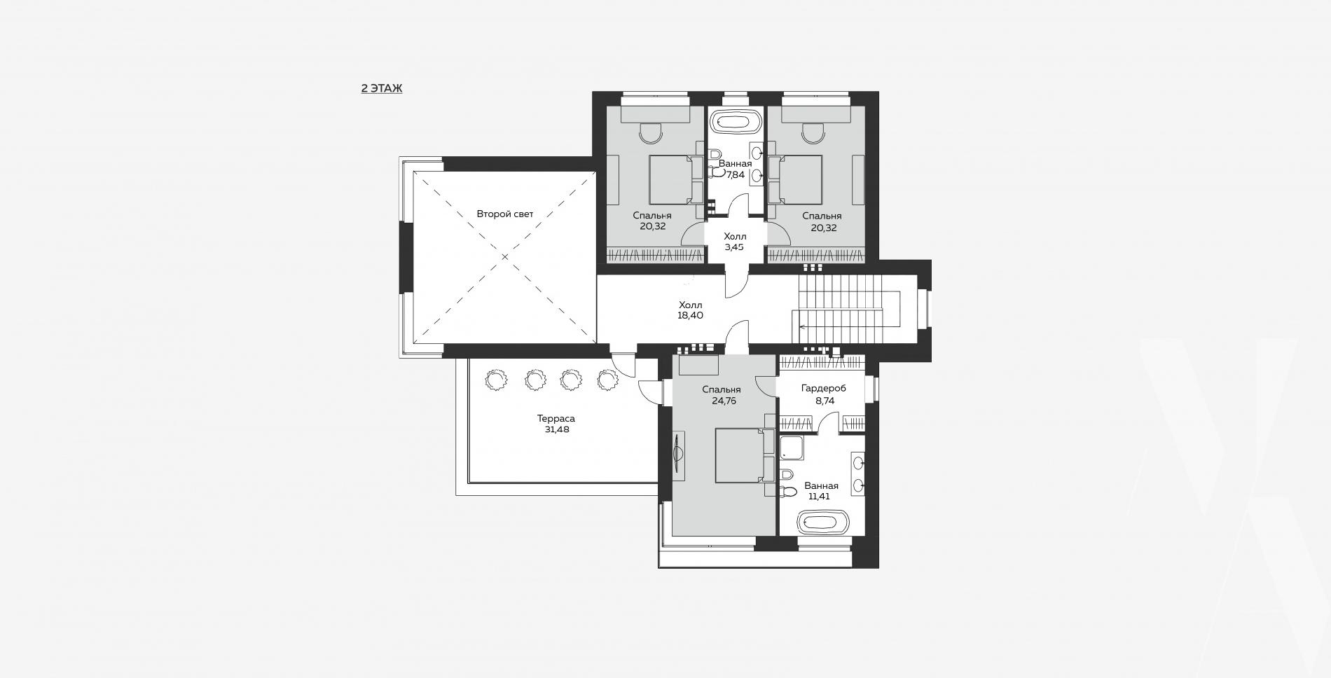 Планировка проекта дома №m-394 m-394_p (3).jpg